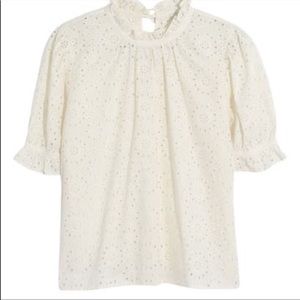 Madewell eyelet  blouse